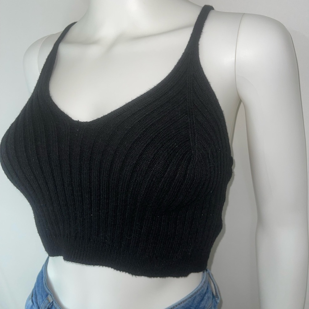 Olivaceous ribbed knit tank - Picture 4 of 7